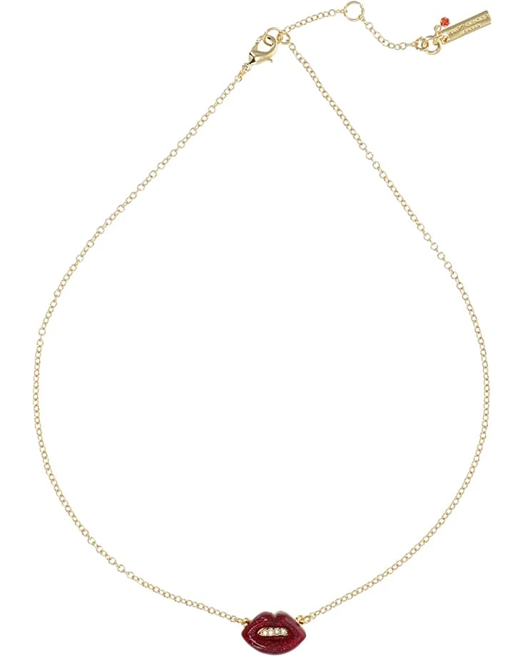 Kurt Geiger London Resin Lip Short Pendant Necklace | Necklaces 2 Kurt Geiger London Resin Lip Short Pendant Necklace | Necklaces - Image 2