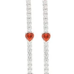 Kurt Geiger London Heart Linear Earrings