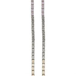Kurt Geiger London Metallic Tennis Linear Earrings
