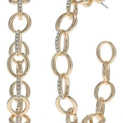 Lilly Pulitzer Island Link Hoop Earrings