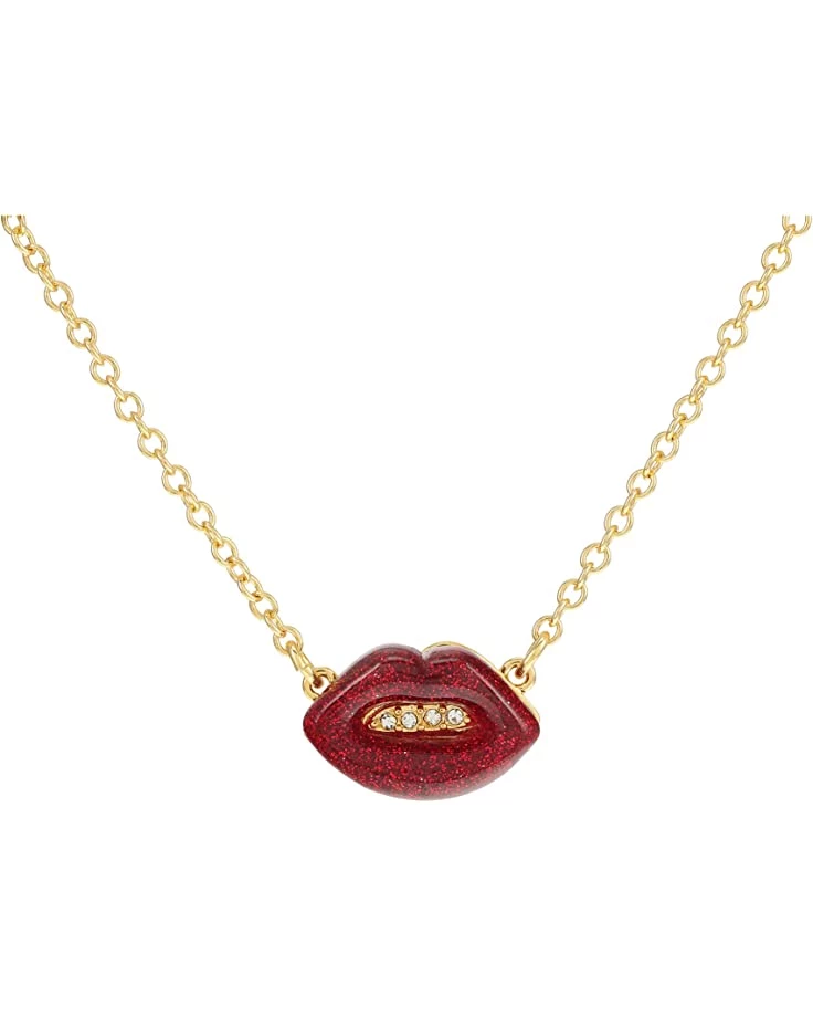Kurt Geiger London Resin Lip Short Pendant Necklace | Necklaces 1 Kurt Geiger London Resin Lip Short Pendant Necklace | Necklaces