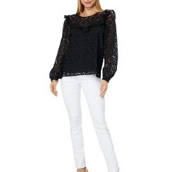 Lilly Pulitzer Shirts & Tops Caroline Long Sleeve Eyelet -Lilly Pulitzer Sales Store 61Fgy8gLAiL. AC SR736920