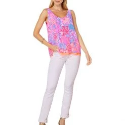 Lilly Pulitzer Shirts & Tops Florin Sleeveless Scoop Neck -Lilly Pulitzer Sales Store 61PmKEUO5tL. AC SR736920