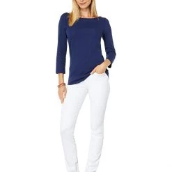 Lilly Pulitzer Shirts & Tops Halee Boatneck Top -Lilly Pulitzer Sales Store 61v6q41TnPL. AC SR736920