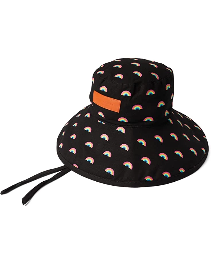 Kurt Geiger London Rainbow Bucket with Wide Brim and Ties | Hats 1 Kurt Geiger London Rainbow Bucket with Wide Brim and Ties | Hats