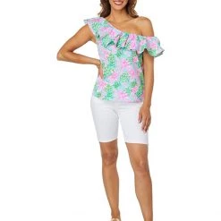 Lilly Pulitzer Shirts & Tops Zeldie One Shoulder Ruffle -Lilly Pulitzer Sales Store 71 tvrw55UL. AC SR736920