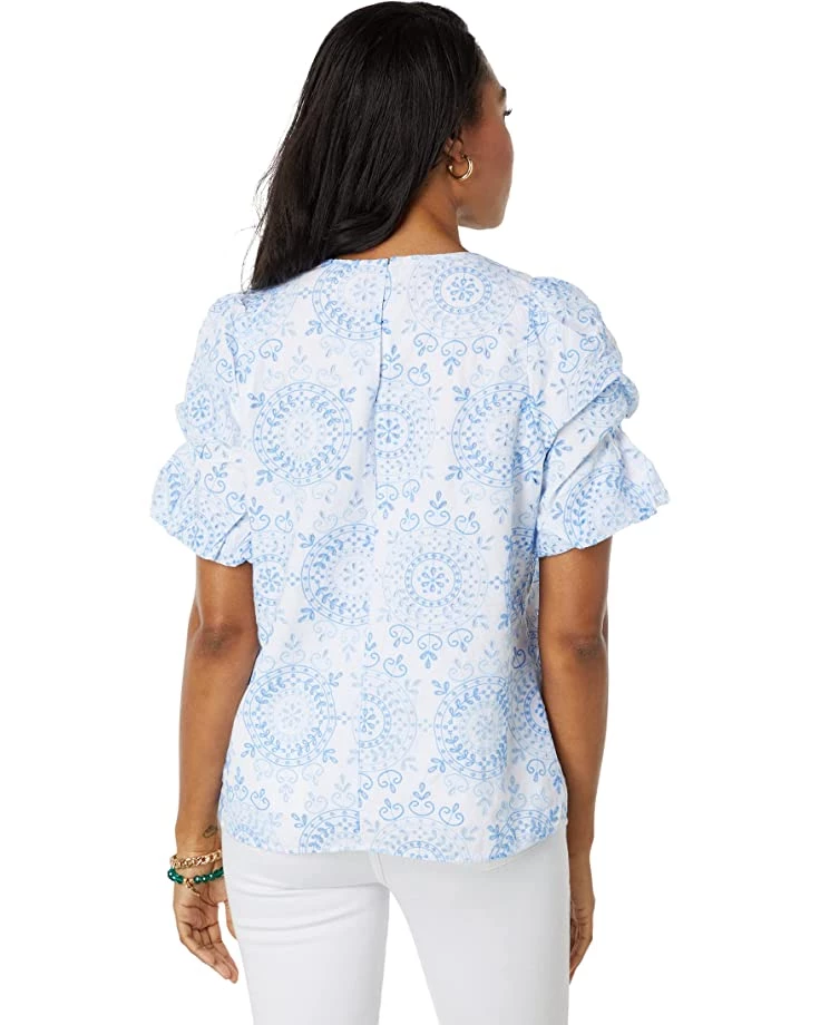 Lilly Pulitzer Shirts & Tops Lailah Short Sleeve Eyelet 2 Lilly Pulitzer Shirts & Tops Lailah Short Sleeve Eyelet - Image 2