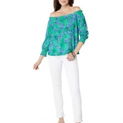 Lilly Pulitzer Shirts & Tops Lessa Top -Lilly Pulitzer Sales Store 713sh266B9L. AC SR736920