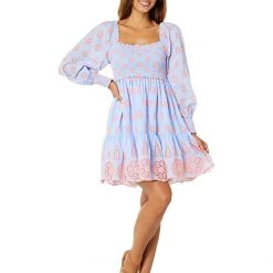 Lilly Pulitzer Dresses Rainna Long Sleeve Smocked -Lilly Pulitzer Sales Store 719OkwNPc8L. AC SR736920