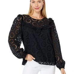 Lilly Pulitzer Shirts & Tops Caroline Long Sleeve Eyelet