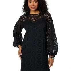 Lilly Pulitzer Dresses Priscilla Long Sleeve Eyelet