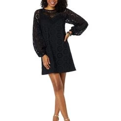 Lilly Pulitzer Dresses Priscilla Long Sleeve Eyelet -Lilly Pulitzer Sales Store 71PeVwdXZZL. AC SR736920