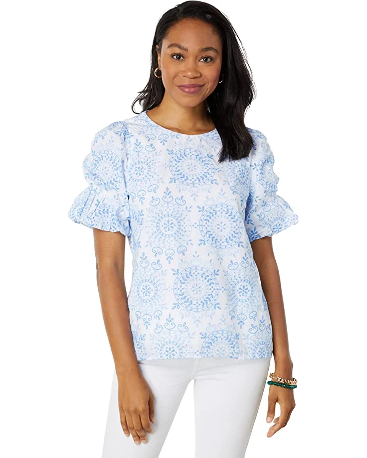 Lilly Pulitzer Shirts & Tops Lailah Short Sleeve Eyelet 1 Lilly Pulitzer Shirts & Tops Lailah Short Sleeve Eyelet
