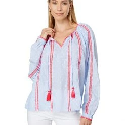 Lilly Pulitzer Shirts & Tops Mardi Long Sleeve Chambray