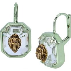 Kurt Geiger London Rectangle Leverback Earrings