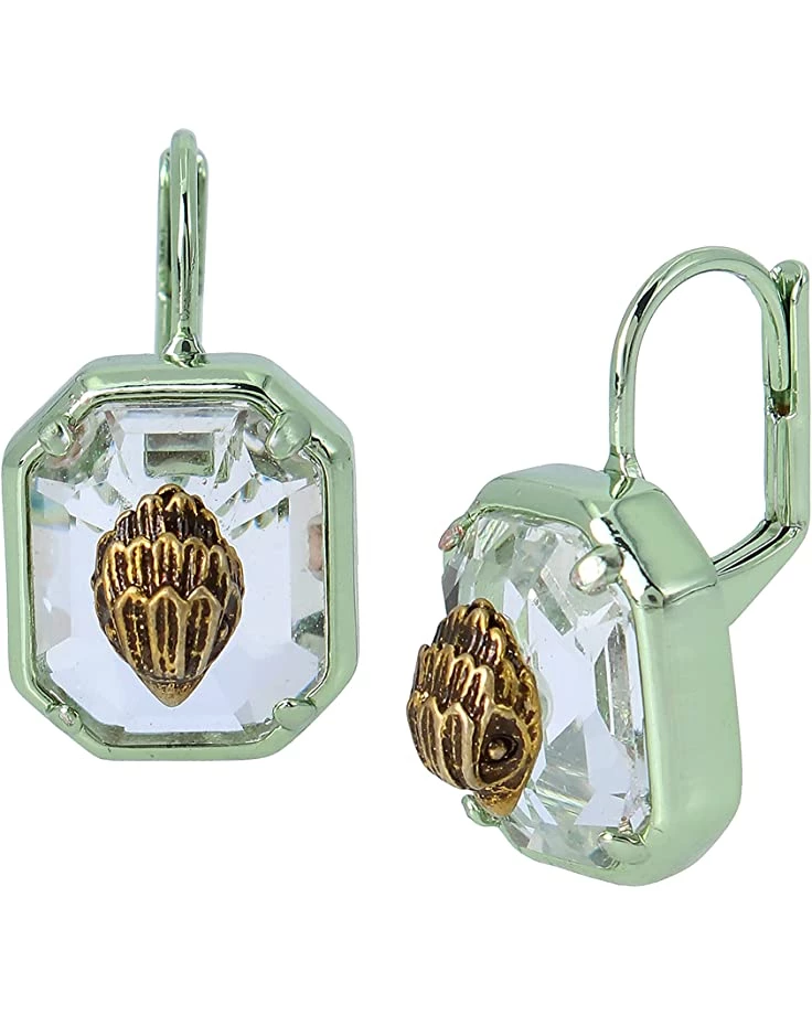 Kurt Geiger London Rectangle Leverback Earrings 1 Kurt Geiger London Rectangle Leverback Earrings