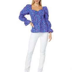 Lilly Pulitzer Shirts & Tops Preslee Long Sleeve Top -Lilly Pulitzer Sales Store 71hOd9PXRqL. AC SR736920
