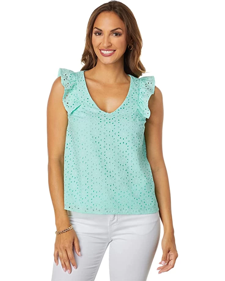 Lilly Pulitzer Shirts & Tops Lina Eyelet Top 1 Lilly Pulitzer Shirts & Tops Lina Eyelet Top
