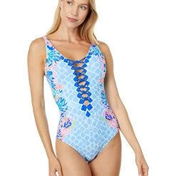 Lilly Pulitzer Swimwear Isle Lattice One-Piece