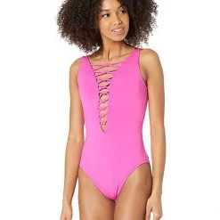 Lilly Pulitzer Swimwear Isle Lattice One-Piece -Lilly Pulitzer Sales Store 71mWH7kMx5L. AC SR736920