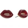 Kurt Geiger London Resin Lip Stud Earrings