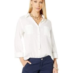 Lilly Pulitzer Shirts & Tops Sea View Button Down