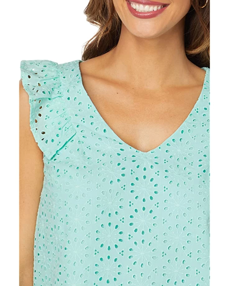 Lilly Pulitzer Shirts & Tops Lina Eyelet Top 3 Lilly Pulitzer Shirts & Tops Lina Eyelet Top - Image 3