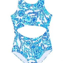 Lilly Pulitzer Kids Swimwear Evalina Swimsuit UPF 50+ (Toddler/Little Kids/Big Kids)