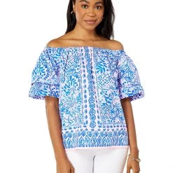Lilly Pulitzer Shirts & Tops Frankee Off-the-Shoulder