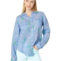 Lilly Pulitzer Shirts & Tops Sea View Button Down