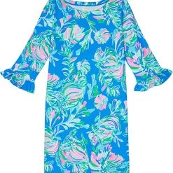 Lilly Pulitzer Kids Dresses UPF 50+ Mini Sophie Ruffle Dress (Toddler/Little Kids/Big Kids)