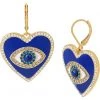 Kurt Geiger London Evil Eye Heart Leverback Earrings