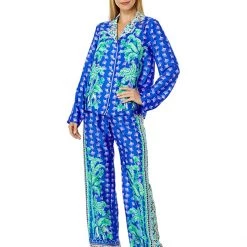 Lilly Pulitzer Sleepwear PJ Woven Long Sleeve Top -Lilly Pulitzer Sales Store 81nPYItjOyL. AC SR736920