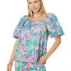 Lilly Pulitzer Shirts & Tops Lettie Short Sleeve Cotton