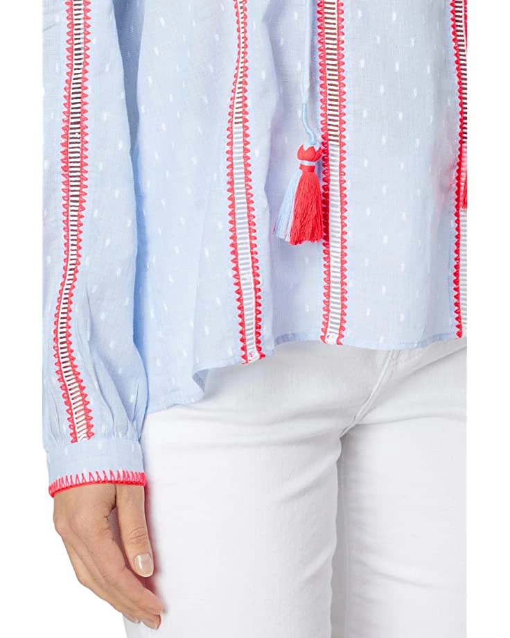 Lilly Pulitzer Shirts & Tops Mardi Long Sleeve Chambray 3 Lilly Pulitzer Shirts & Tops Mardi Long Sleeve Chambray - Image 3