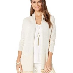 Lilly Pulitzer Sweaters Tatum Long Fringe Hem Cardigan