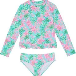 Lilly Pulitzer Kids Swimwear Ansley Rashguard Set UPF (Toddler/Little Kids/Big Kids)