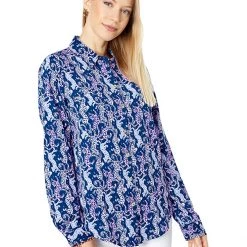 Lilly Pulitzer Shirts & Tops Sea View Button-Down